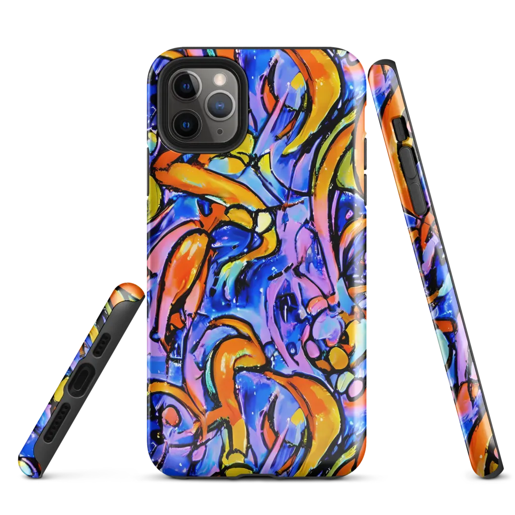 Arcade Lagoon on Tough Case for iPhone® — Front