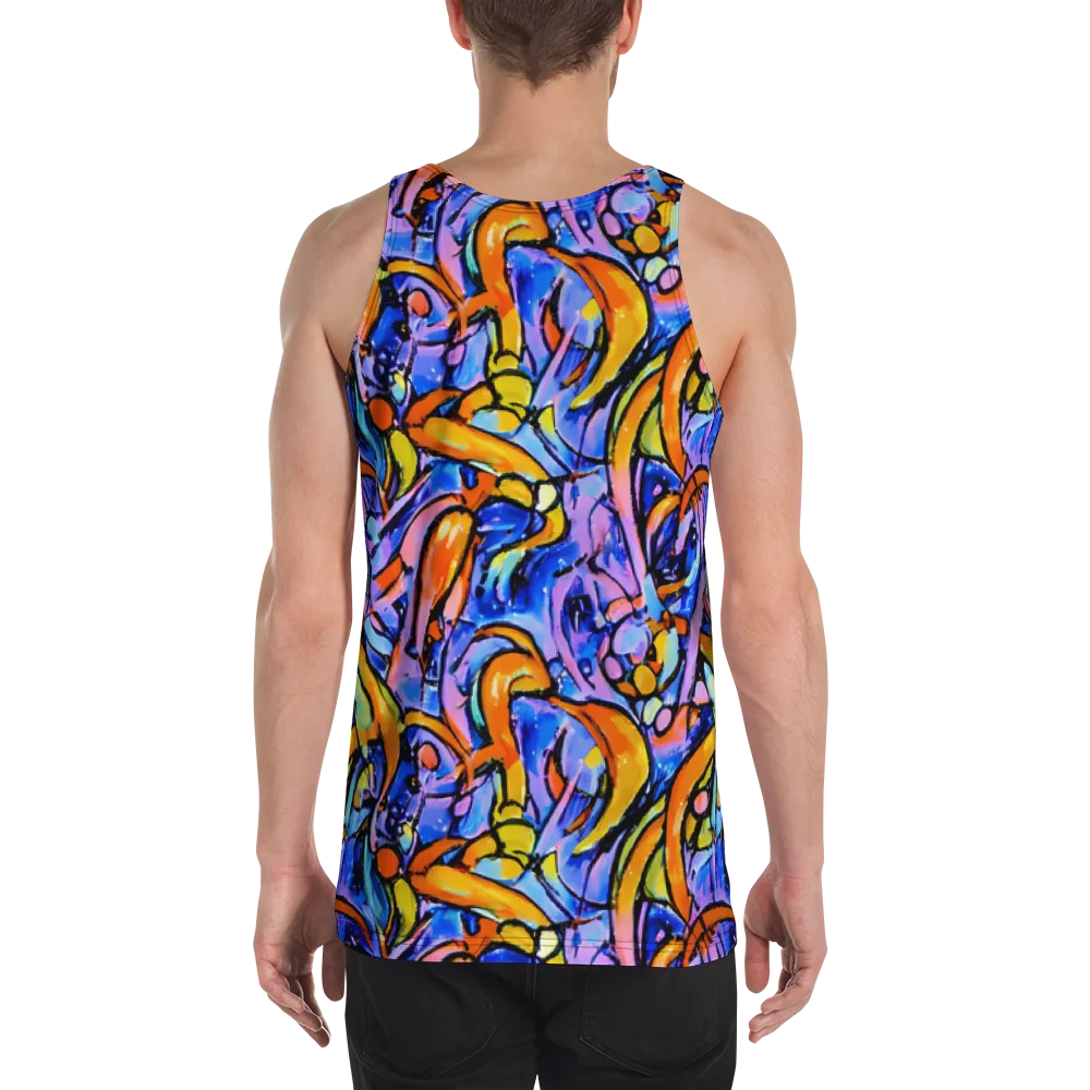 Arcade Lagoon on Men's Tank Top — Back