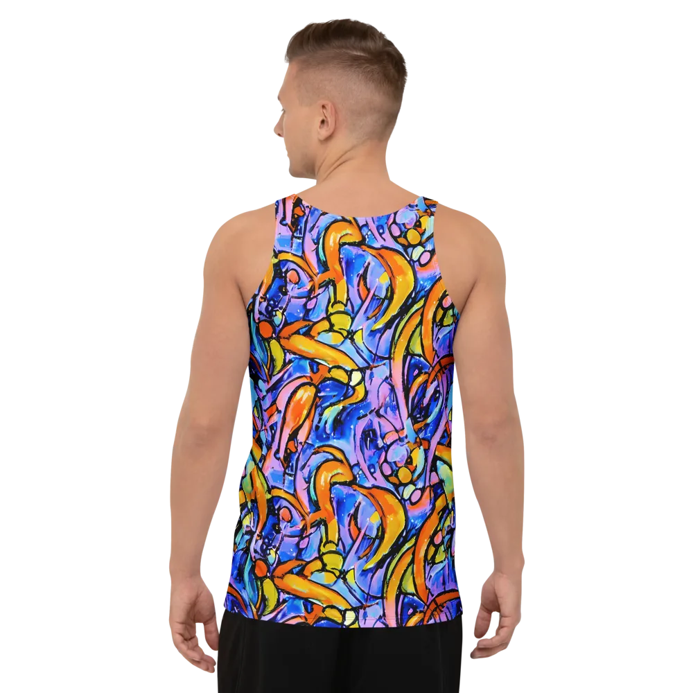 Arcade Lagoon on Men's Tank Top — Back