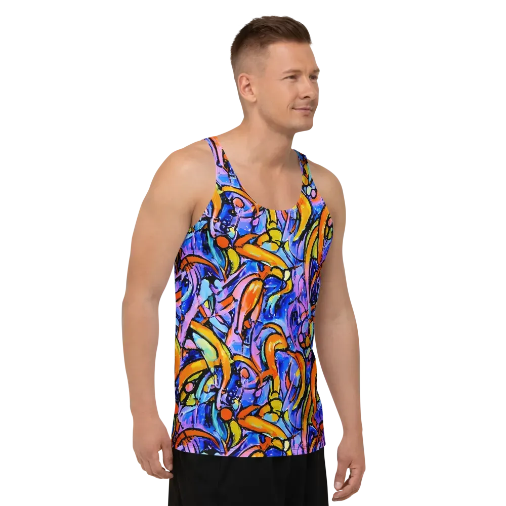 Arcade Lagoon on Men's Tank Top — Right Front