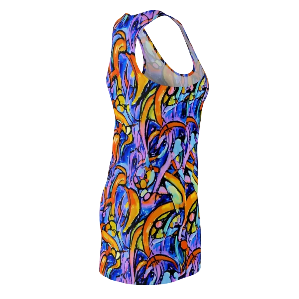 Arcade Lagoon on Racerback Dress — Back Side