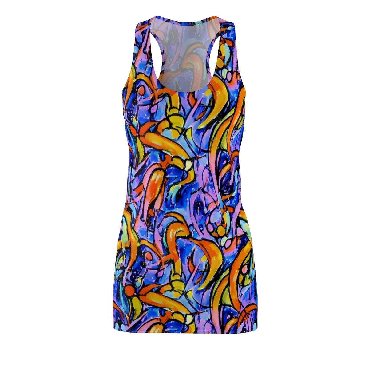 Arcade Lagoon on Racerback Dress — Front