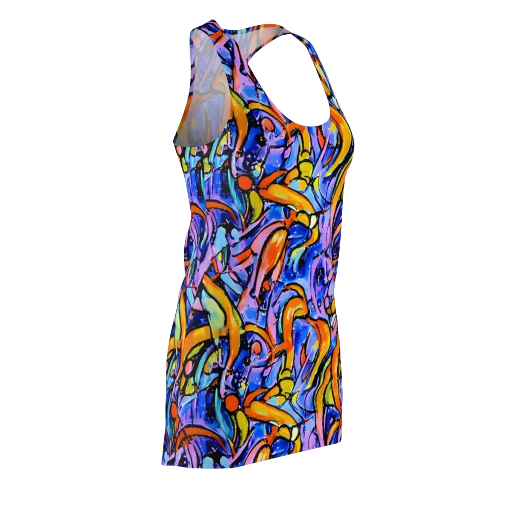 Arcade Lagoon on Racerback Dress — Front Side