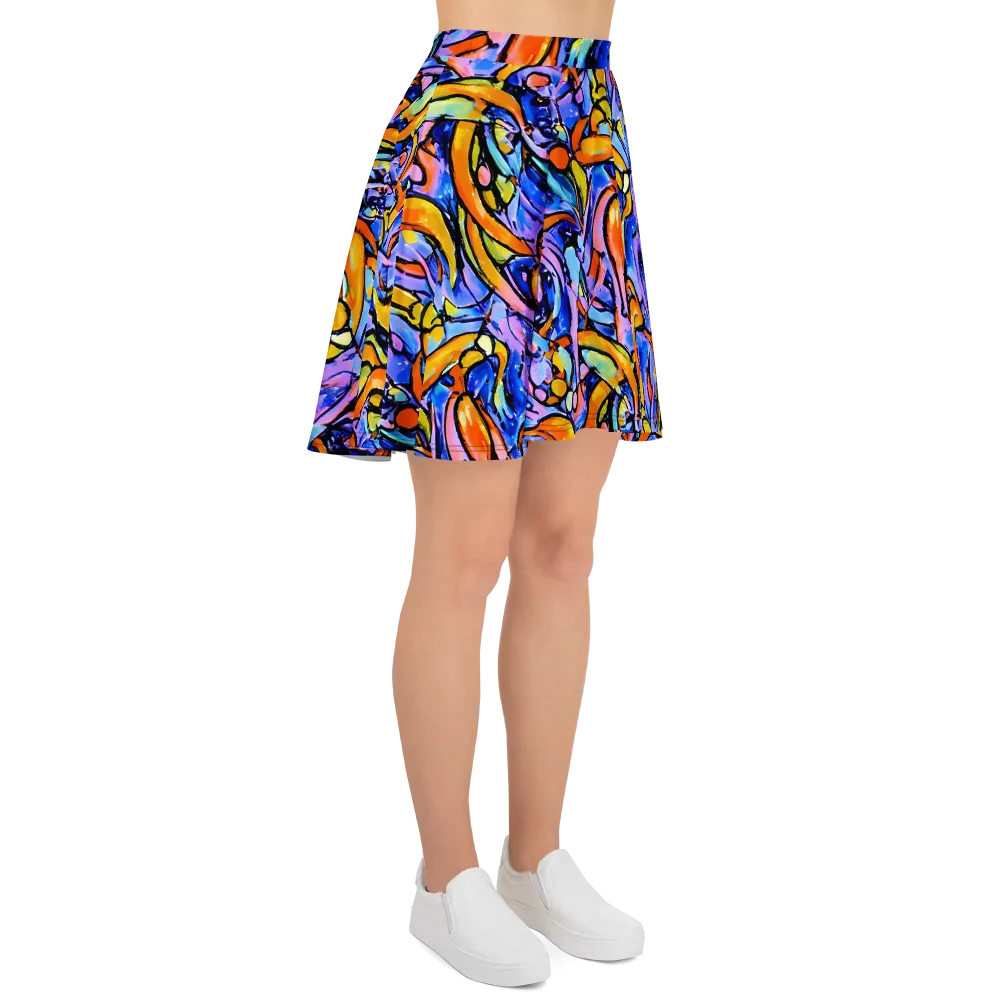 Arcade Lagoon on Skater Skirt — Right