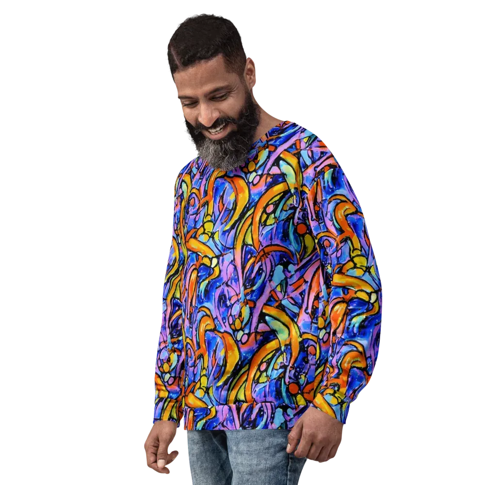 Arcade Lagoon on Sweatshirt — Left Front