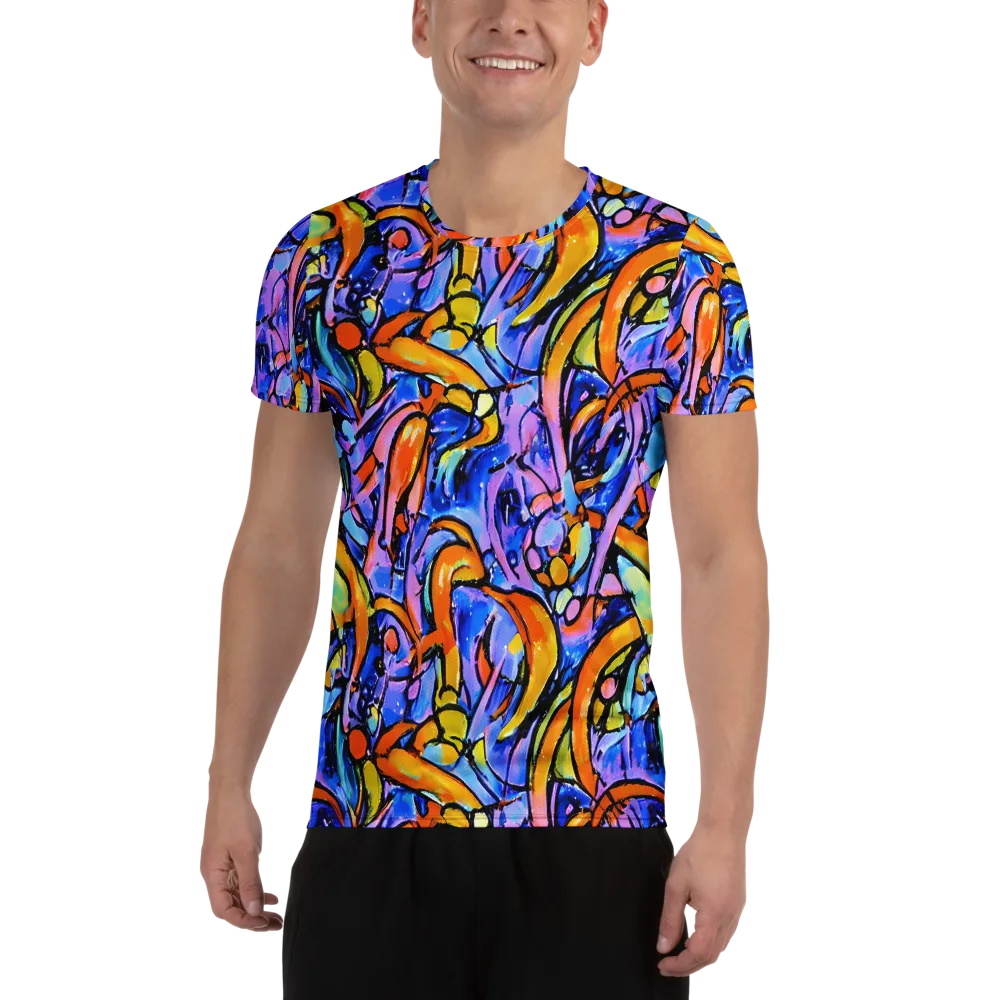 Arcade Lagoon on Men's Athletic T-Shirt — Front