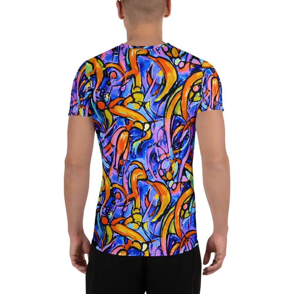 Arcade Lagoon on Men's Athletic T-Shirt — Back