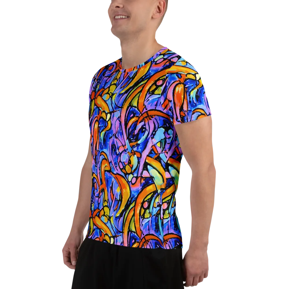 Arcade Lagoon on Men's Athletic T-Shirt — Left