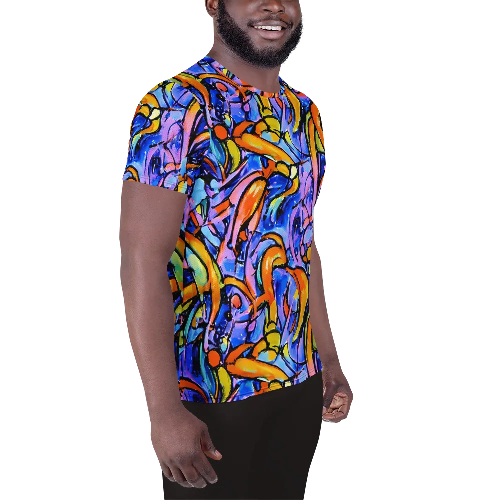 Arcade Lagoon on Men's Athletic T-Shirt — Right
