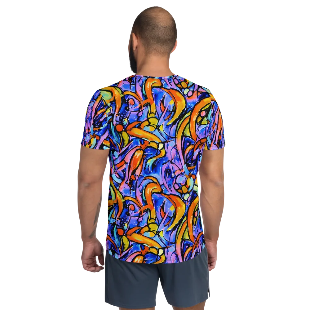 Arcade Lagoon on Men's Athletic T-Shirt — Back