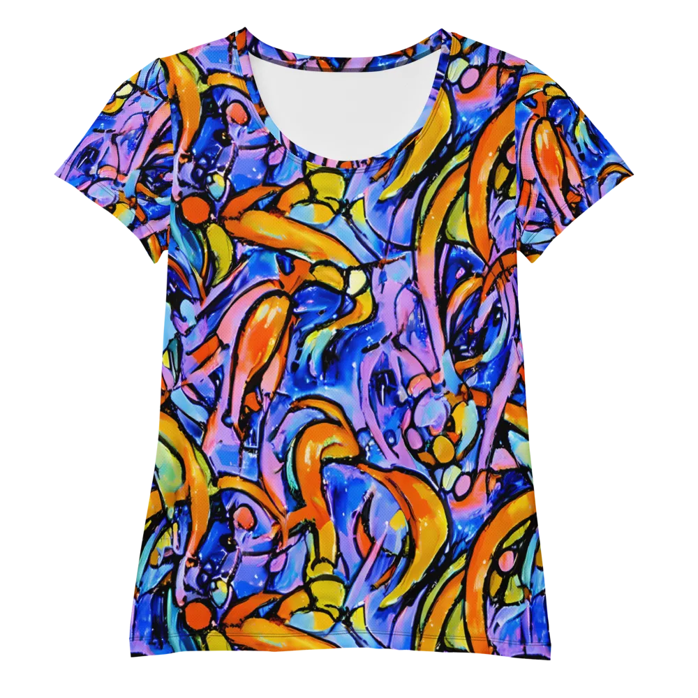 Arcade Lagoon on Women's Athletic T-Shirt — Front