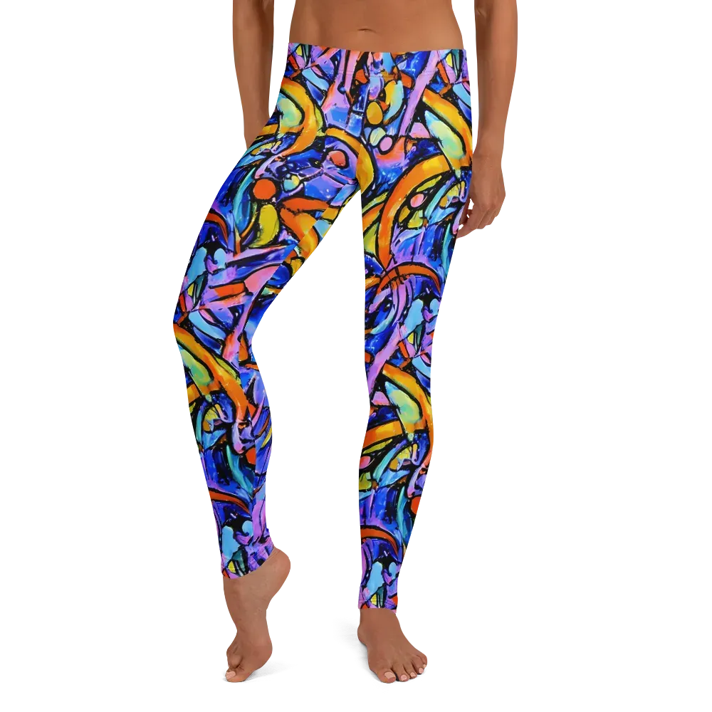 Arcade Lagoon on Leggings — Front
