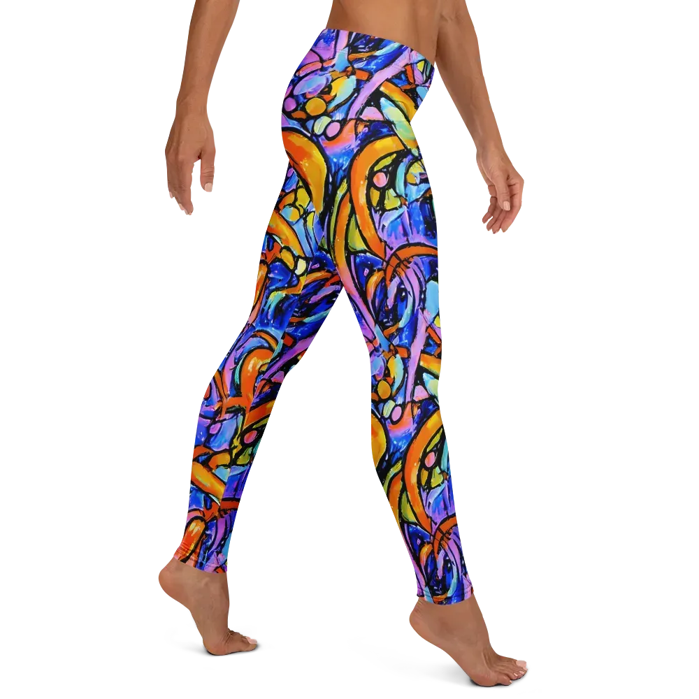 Arcade Lagoon on Leggings — Right