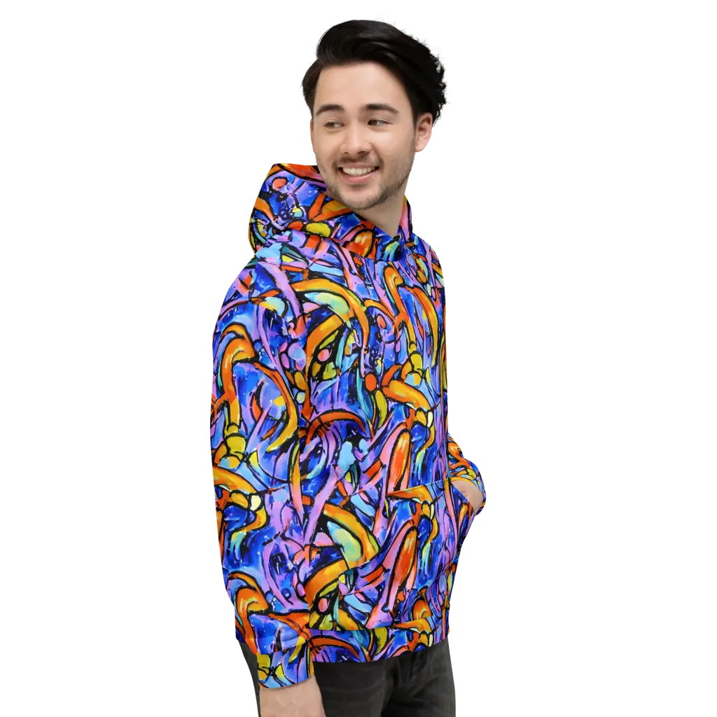 Arcade Lagoon on Hoodie — Right