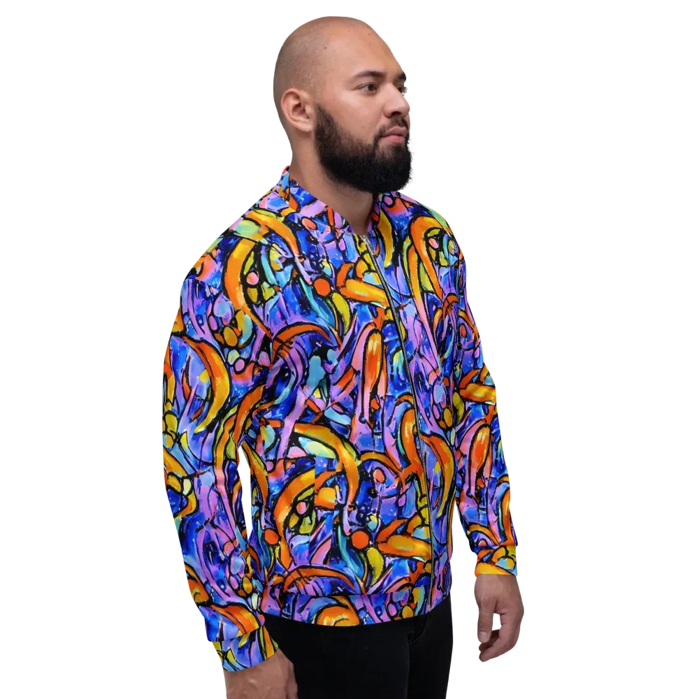 Arcade Lagoon on Bomber Jacket — Right