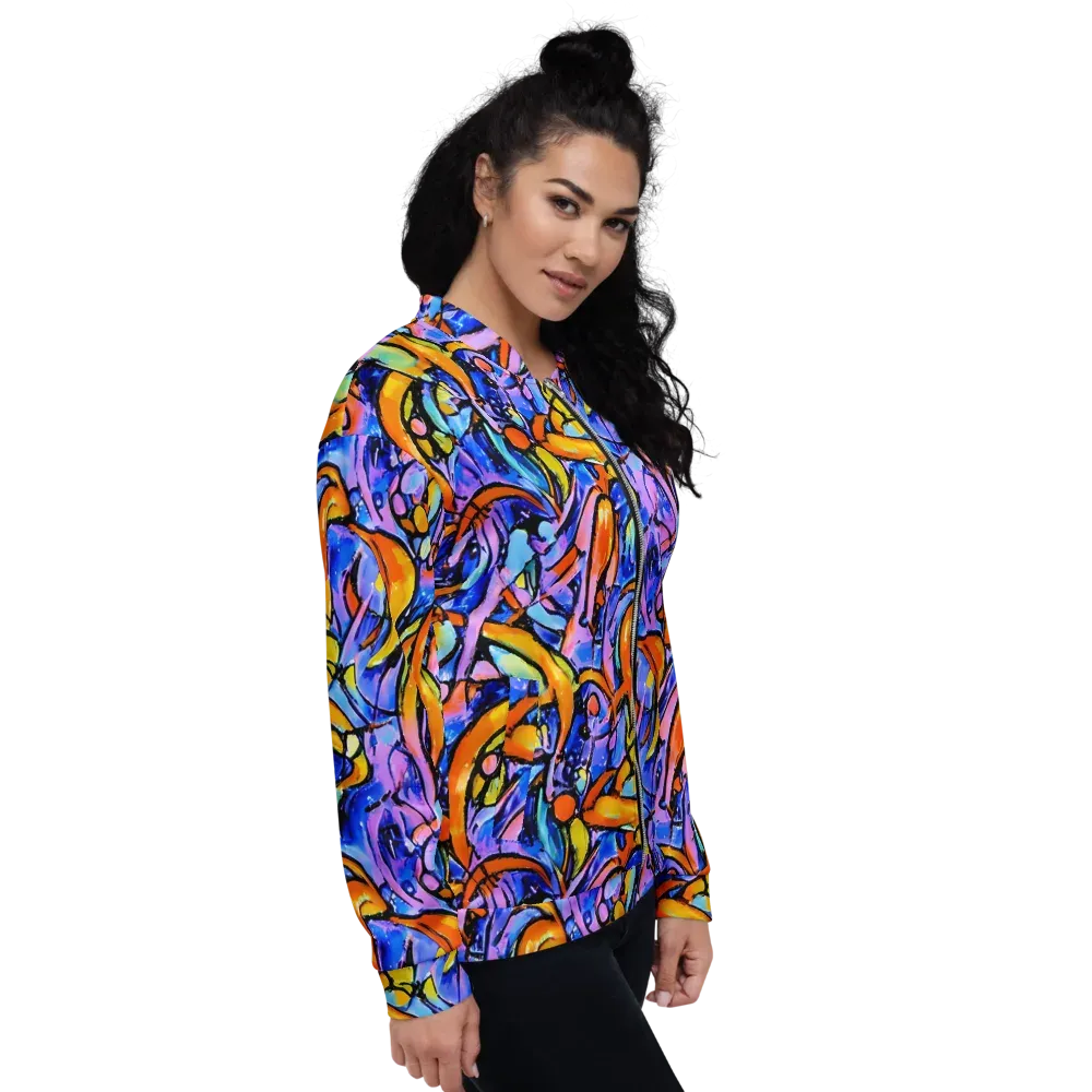 Arcade Lagoon on Bomber Jacket — Right