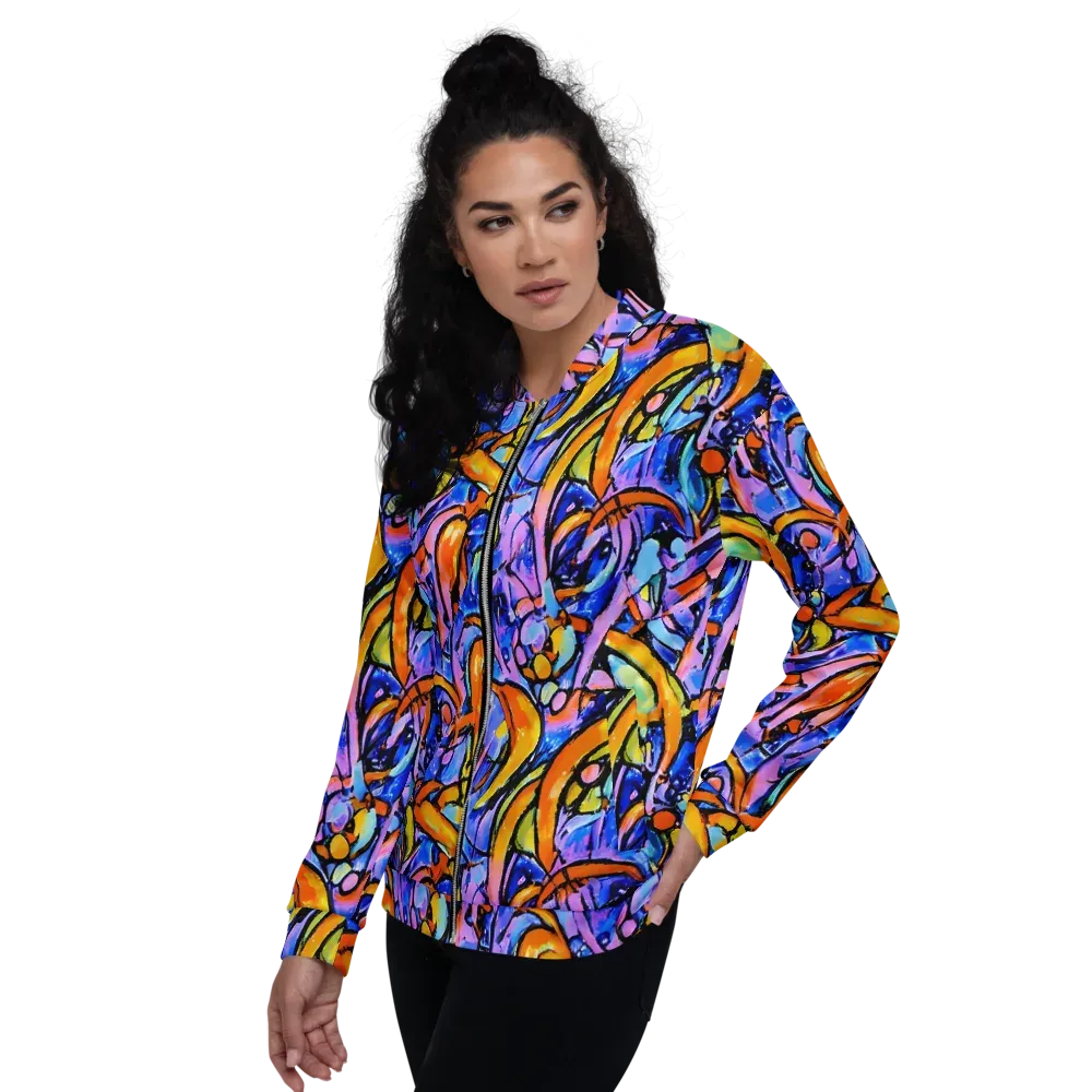 Arcade Lagoon on Bomber Jacket — Left