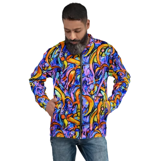 Arcade Lagoon on a Bomber Jacket