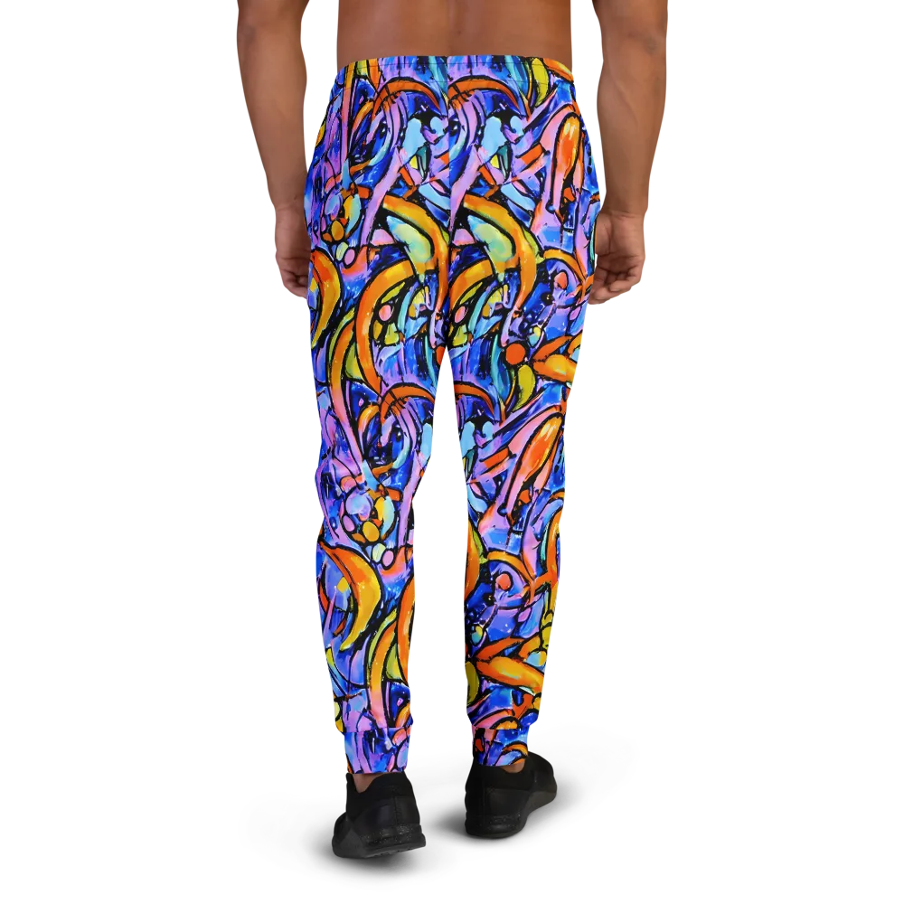 Arcade Lagoon on Men's Joggers — Back