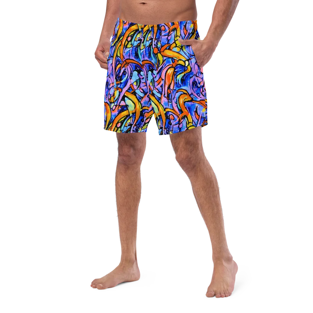 Arcade Lagoon on Swim Trunks — Left Front