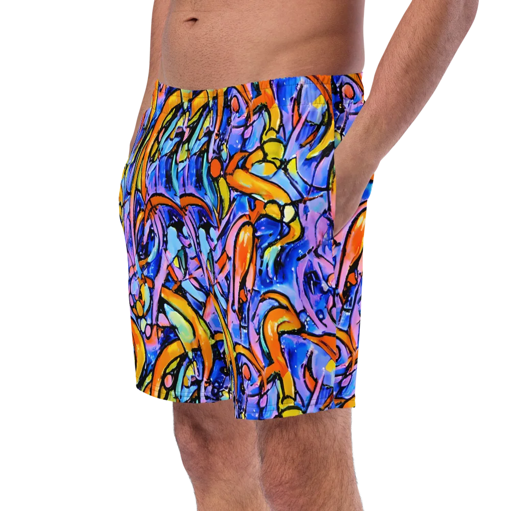 Arcade Lagoon on Swim Trunks — Left Front