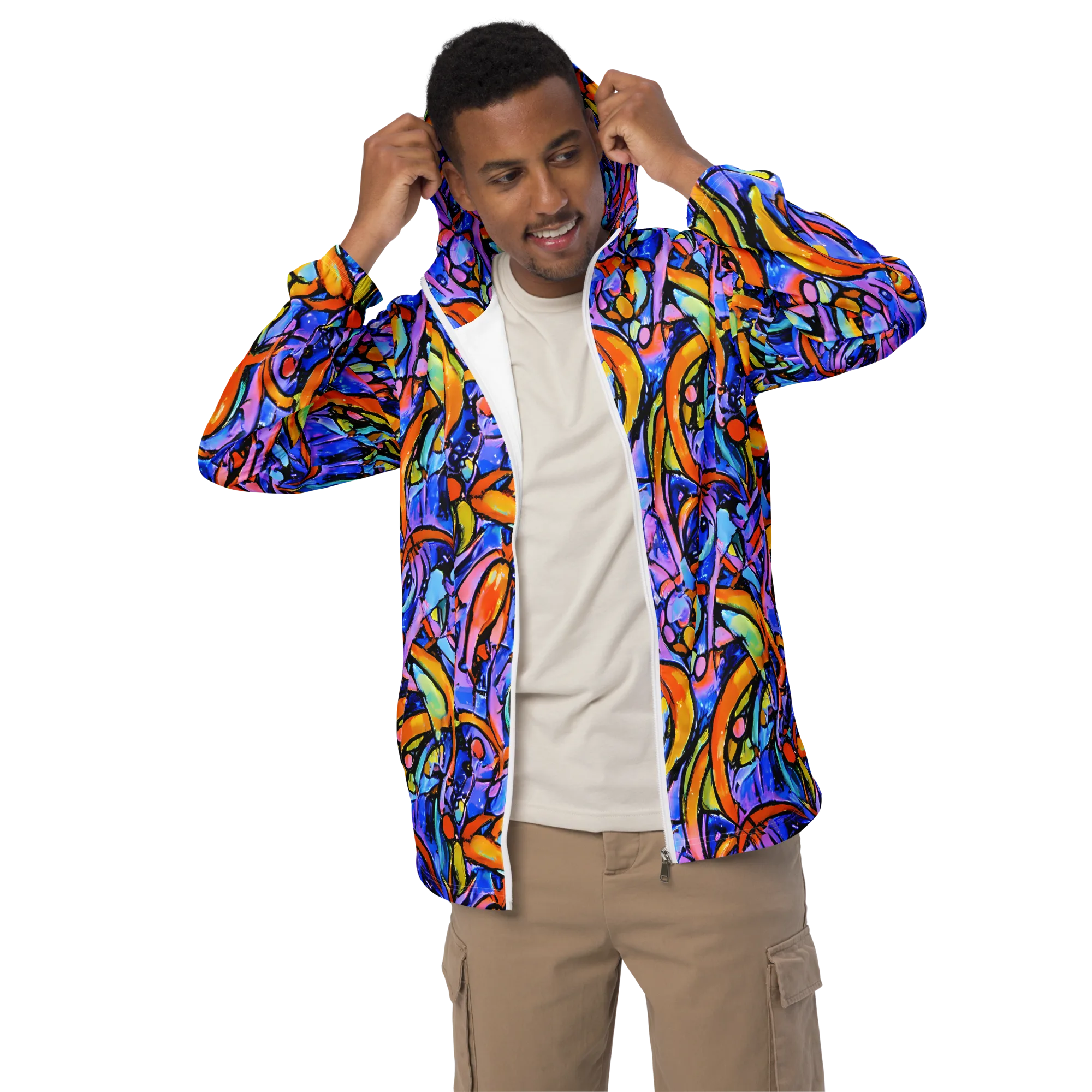Arcade Lagoon on Men's Windbreaker — Front