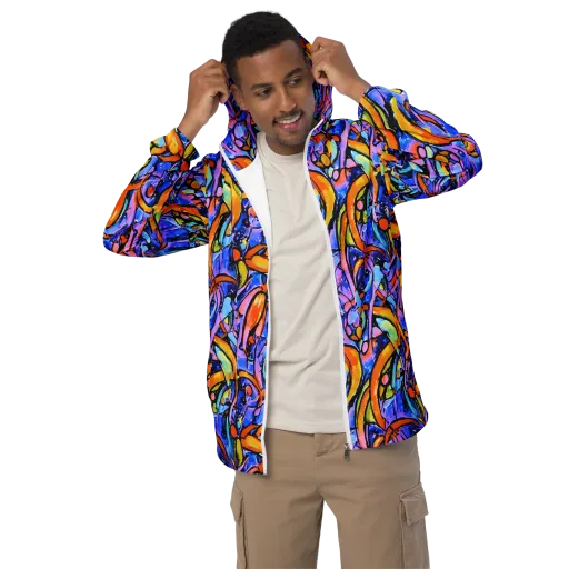 Arcade Lagoon on a Men's Windbreaker