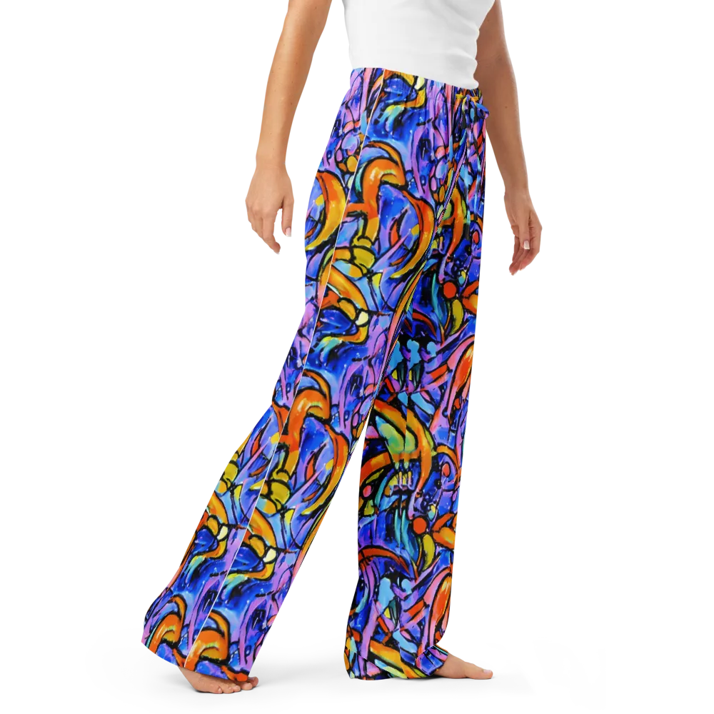 Arcade Lagoon on Women's Pajama Pants — Right Front
