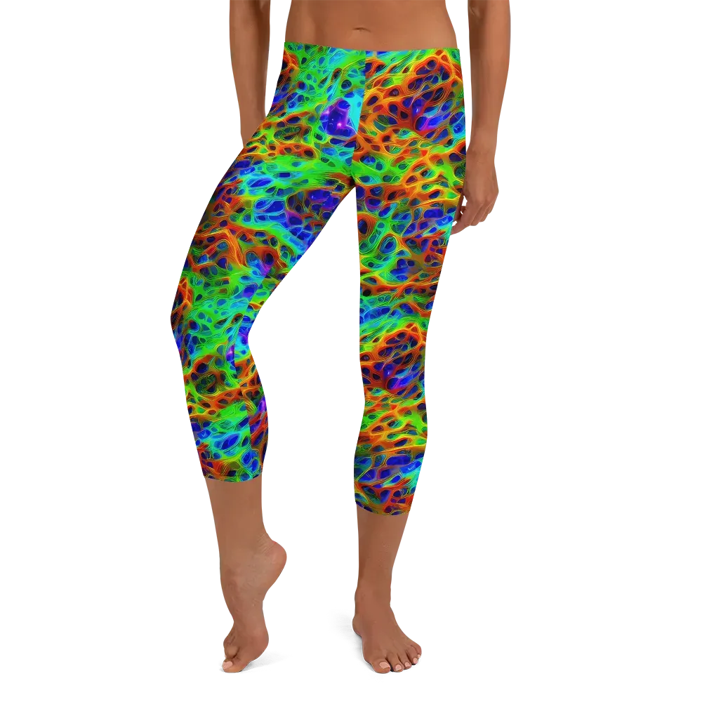 Cosmic Membrane on Capri Leggings — Front