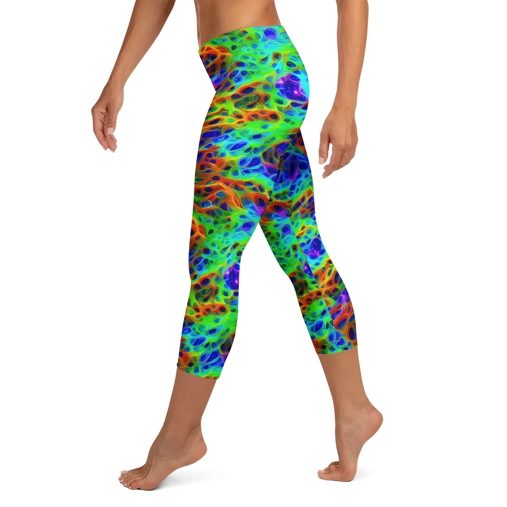 Cosmic Membrane on Capri Leggings — Left