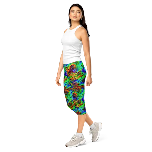 Cosmic Membrane on a Capri Leggings