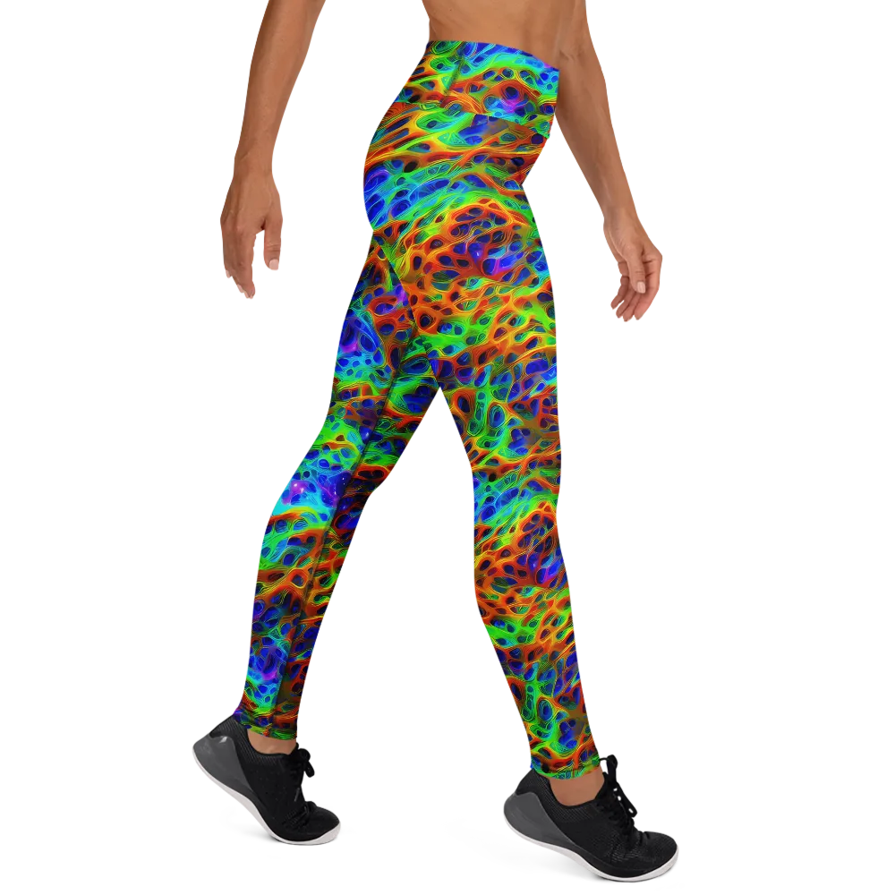 Cosmic Membrane on Yoga Leggings — Right