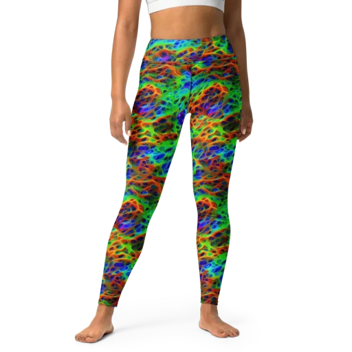 Cosmic Membrane on a Yoga Leggings