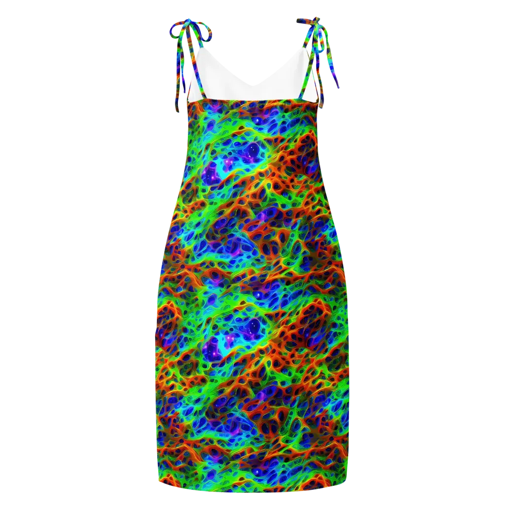 Cosmic Membrane on Slip Dress — Back