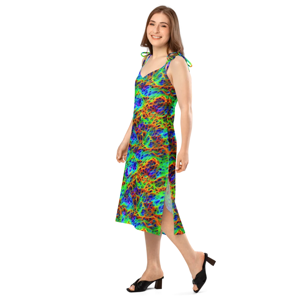 Cosmic Membrane on Slip Dress — Left Front