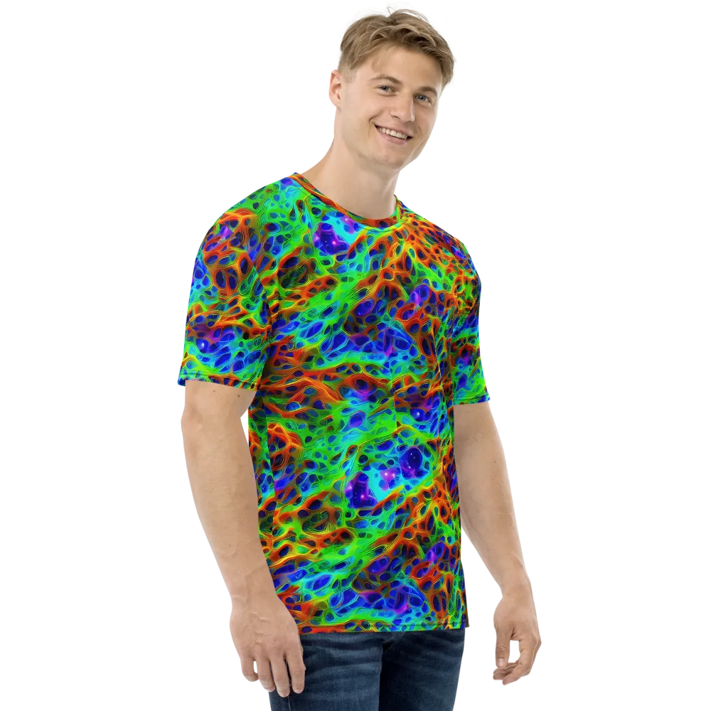 Cosmic Membrane on Men's Crew Neck T-Shirt — Right