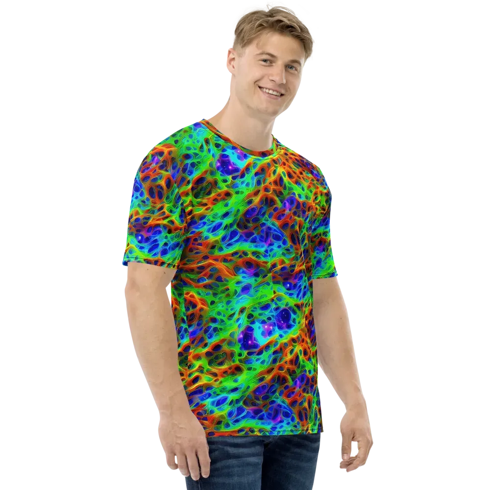 Cosmic Membrane on Men's Crew Neck T-Shirt — Right