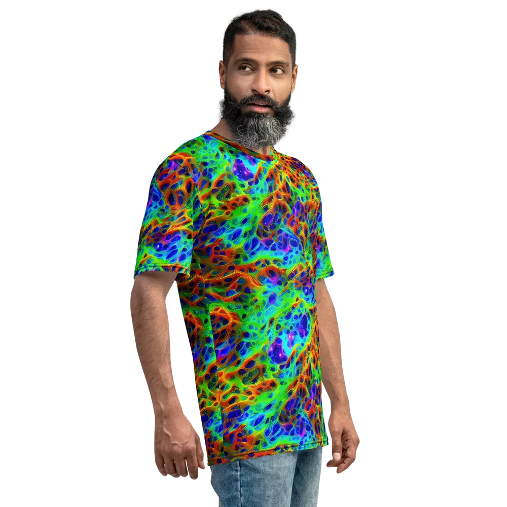Cosmic Membrane on Men's Crew Neck T-Shirt — Right