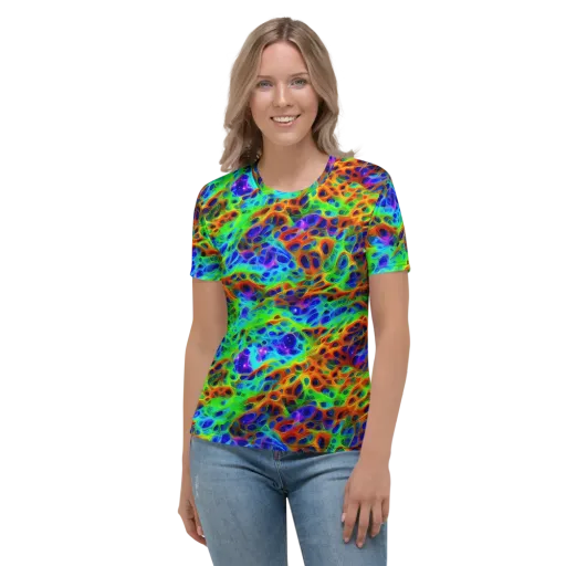 Cosmic Membrane on a Women's Crew Neck T-Shirt