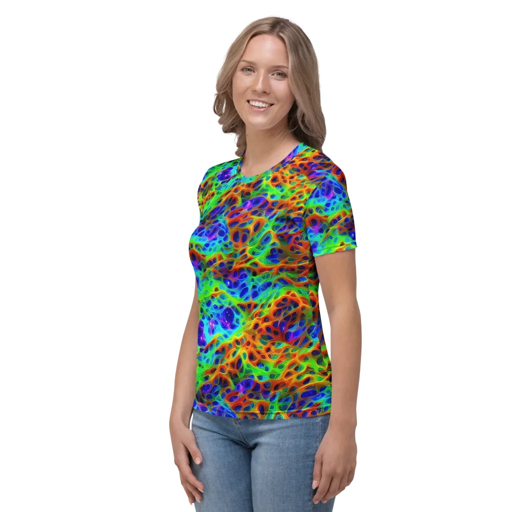 Cosmic Membrane on Women's Crew Neck T-Shirt — Left