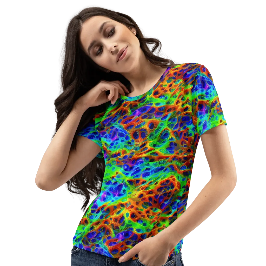 Cosmic Membrane on Women's Crew Neck T-Shirt — Left Front