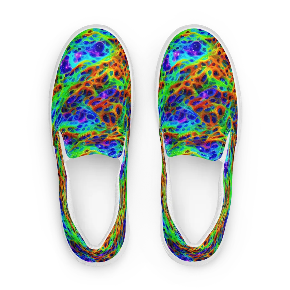 Cosmic Membrane on Men's Slip-On Canvas Shoes — Front