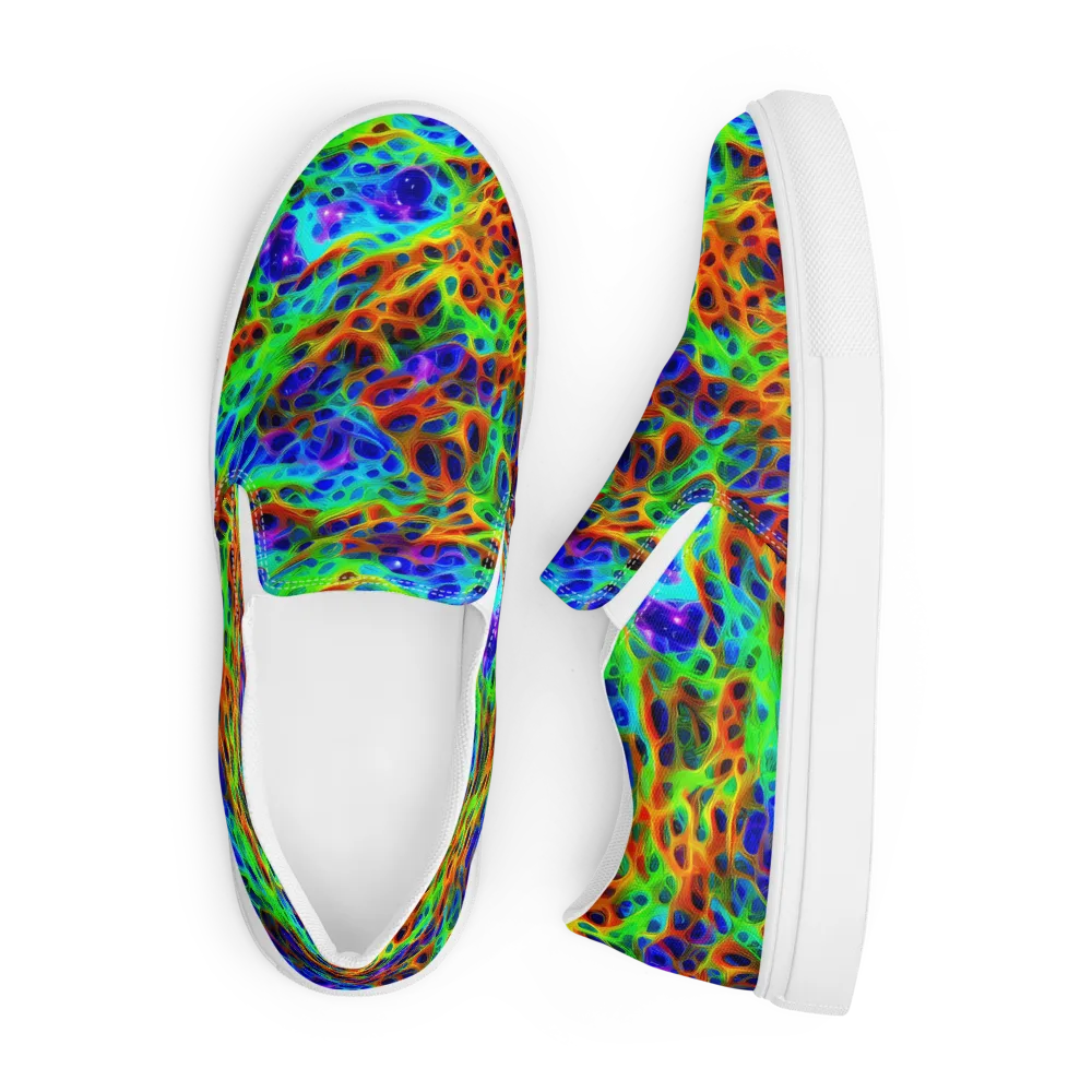 Cosmic Membrane on Men's Slip-On Canvas Shoes — Front
