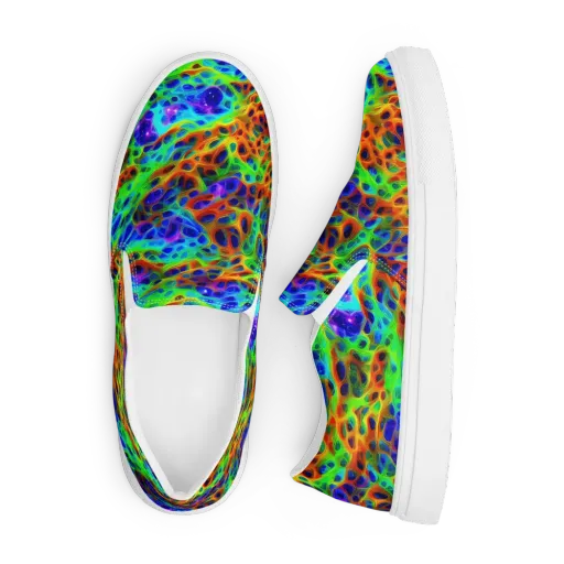 Cosmic Membrane on a Men's Slip-On Canvas Shoes