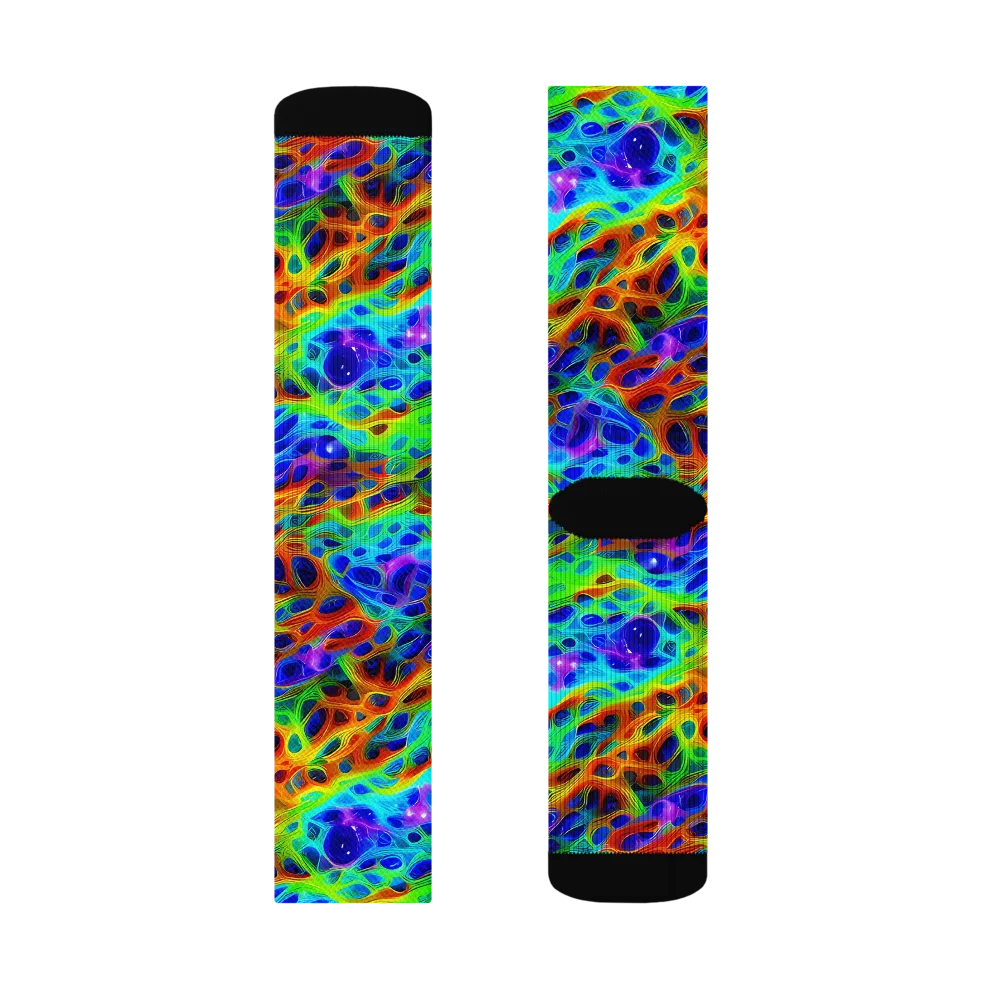 Cosmic Membrane on Socks — Left Sock