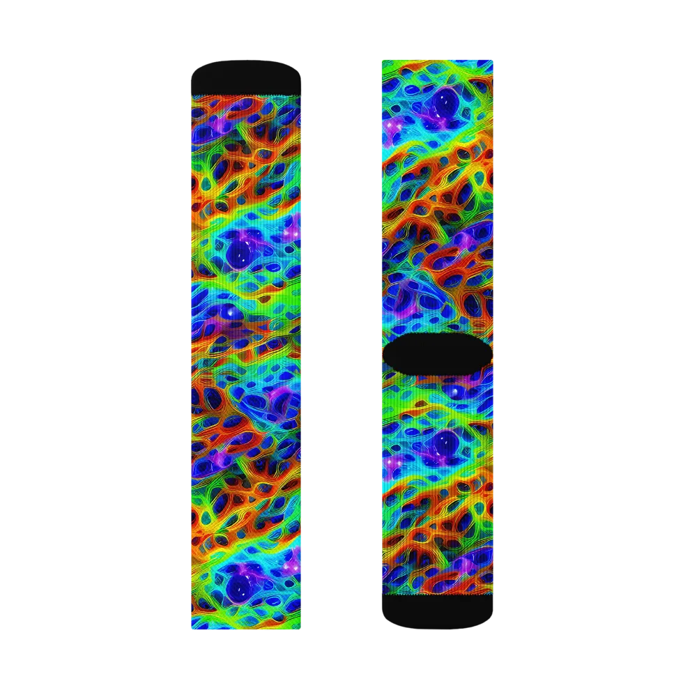 Cosmic Membrane on Socks — Right Sock