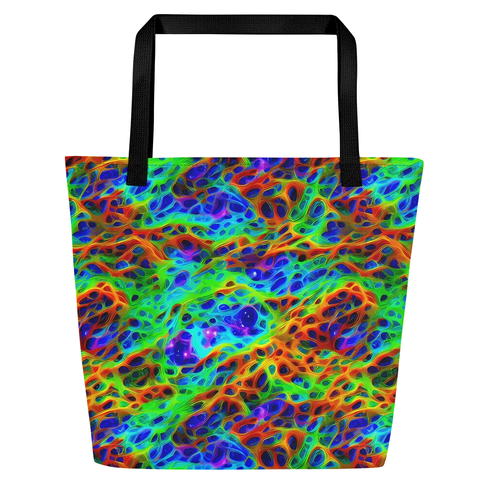 Cosmic Membrane on Large Tote Bag W/ Pocket — Front
