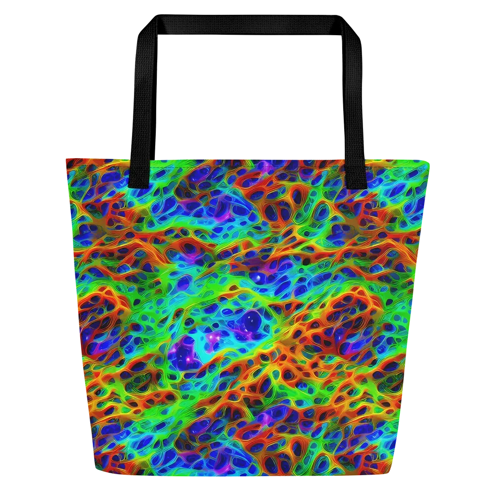 Cosmic Membrane on Large Tote Bag W/ Pocket — Front