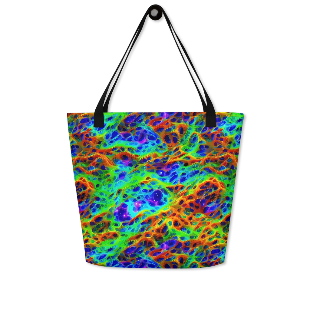 Cosmic Membrane on Large Tote Bag W/ Pocket — Front