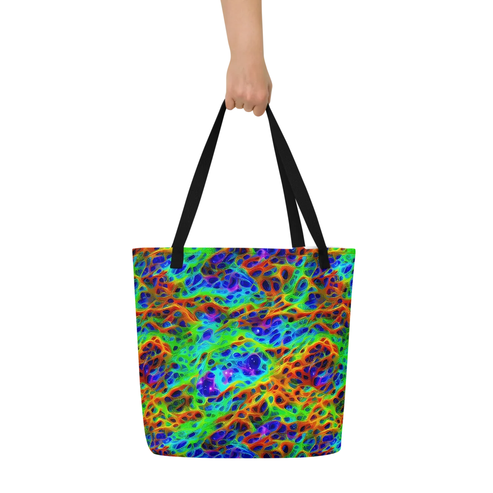 Cosmic Membrane on Large Tote Bag W/ Pocket — Front